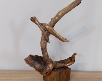 Sculptuur drijfhout zeilboot/artistiek drijfhout schip/tafelblad drijfhout sculptuur/sculptuur Home decor/rustiek hout decor/nautisch decor