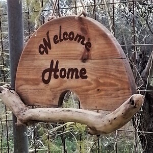 Welcome Home Key Sign Driftwood Key Hanger Welcome Home,key Hanger for Wall,wall Key Holder ...