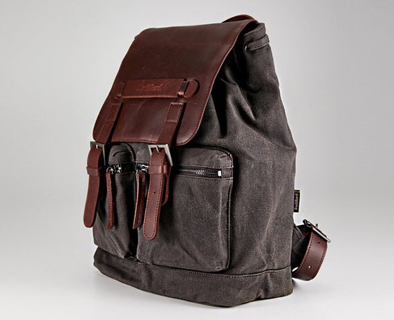women's waxed canvas backpack