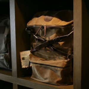 Waxed canvas backpack, waxed canvas rucksack, Vintage waxed canvas bags, bushcraft rucksack. motorcycle backpack