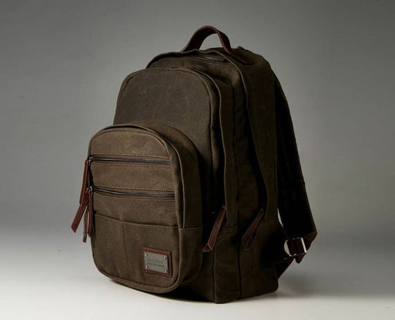 women's waxed canvas backpack