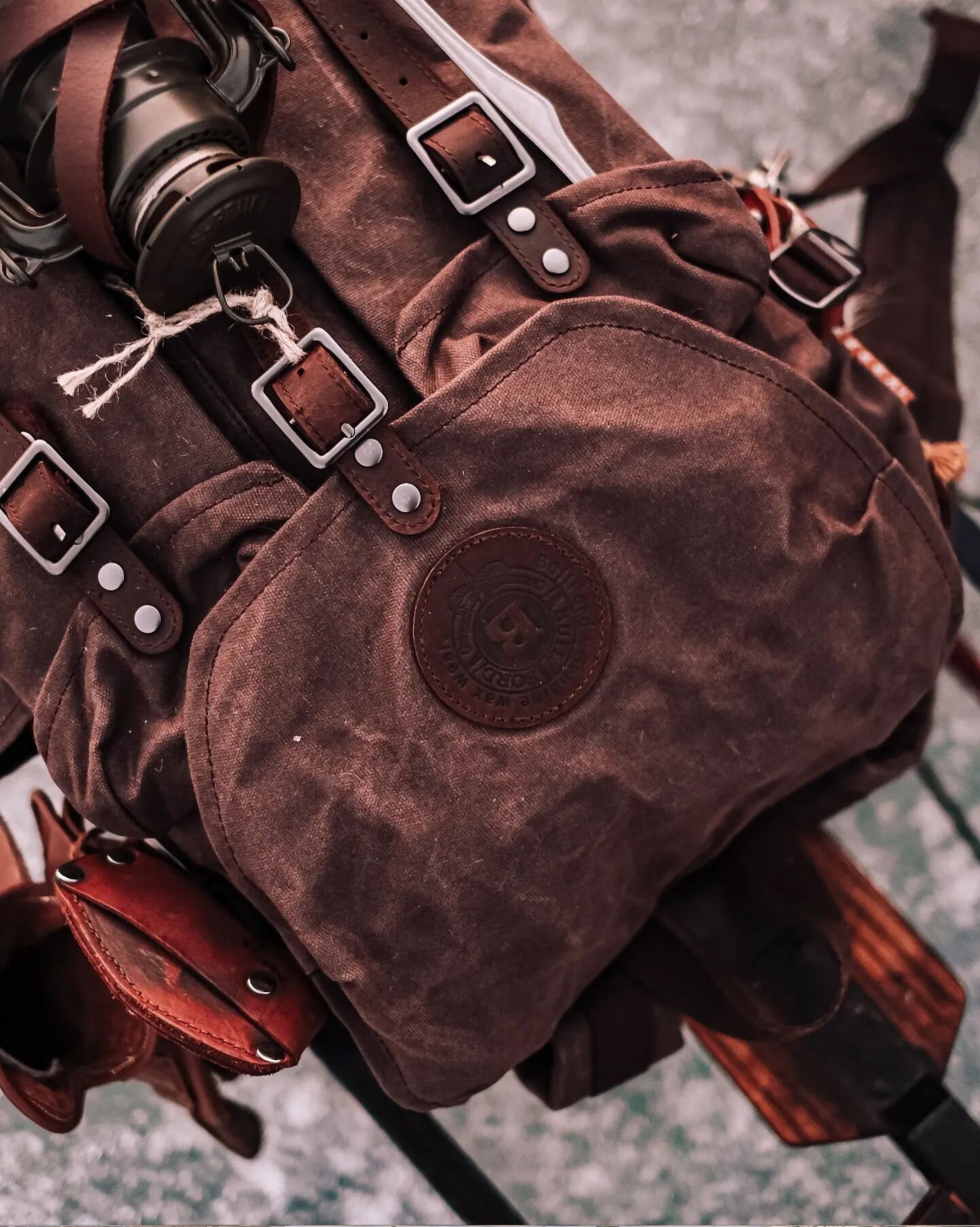Trailblazer Backpack Waxed Canvas Bags, Vintage Waxed Canvas Rucksack