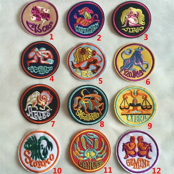 TAURUS PATCH ASTROLOGICAL SIGN ZODIAC SIGN HOROSCOPE ASTROLOGY SEW// IRON DIY