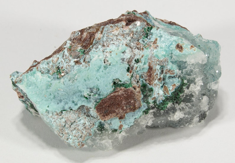 Congo Shattuckite and Malachite specimen