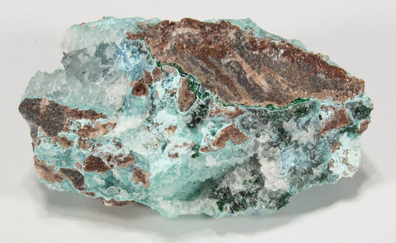 Congo Shattuckite and Malachite specimen