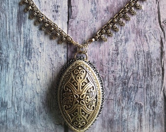 Vintage Ethno Handgemachte Halskette Schmuck 92 Gramm