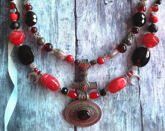 Wikinger-Broschenkette in 2 Reihen - Keltische Hochzeit