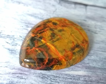 Natürlicher mehrfarbiger Pietersit-Edelstein-Cabochon aus Namibia, 24 g.