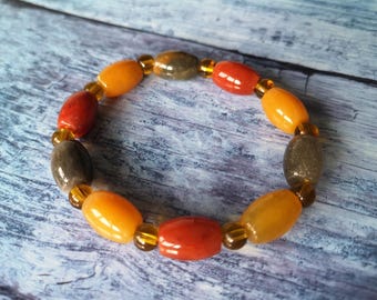 Armband aus natürlichen Jadeperlen