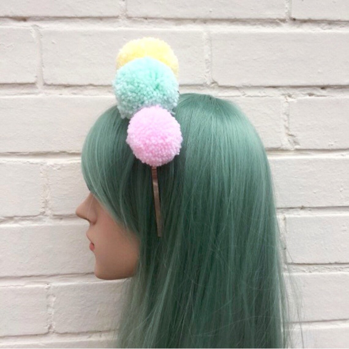 Pom Pom Headband Kitsch Headband Pom Pom Accessory Festival Etsy UK