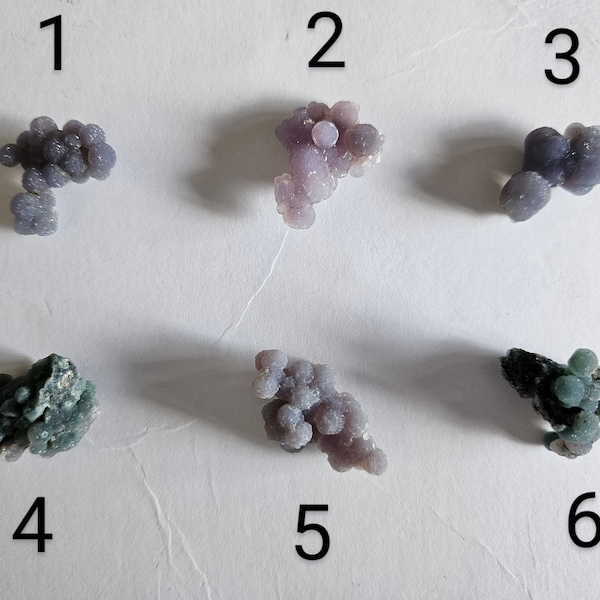 Small pieces of druzy grape agate, perfect for jewelry making, wire wrapping or collecting!