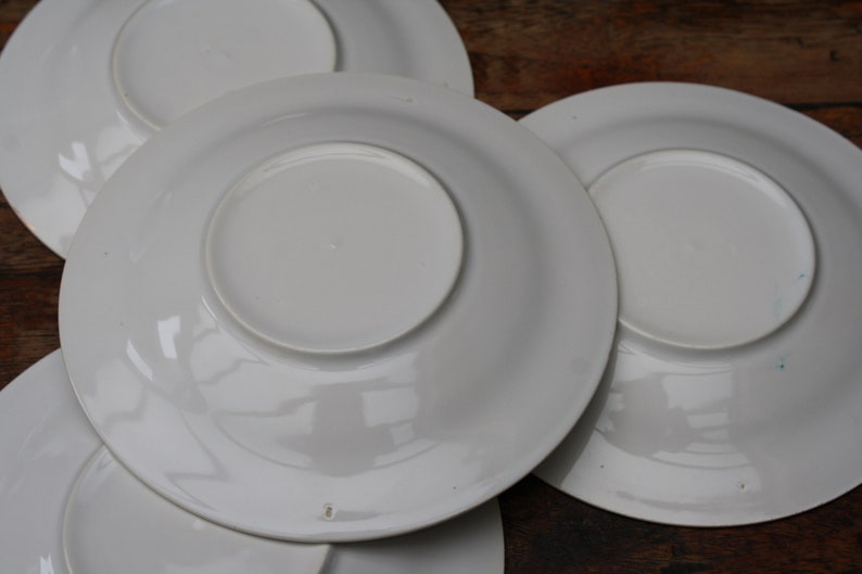 set of 4 cups and saucers with flowers bowls with flowers pastel kitchen coffee or tea cups wit flowers vintage tableware Boch.