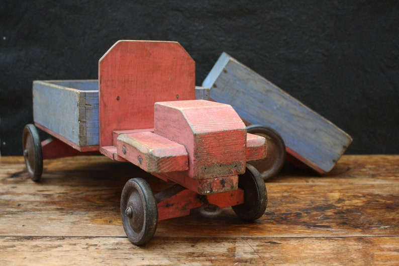 vintage wooden truck