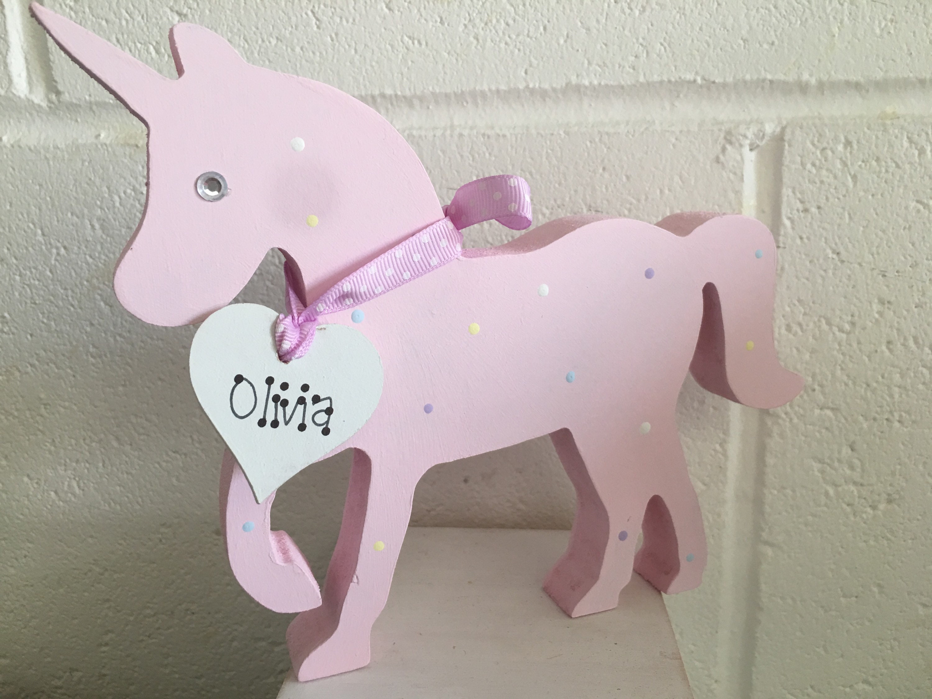personalised unicorn rocking horse