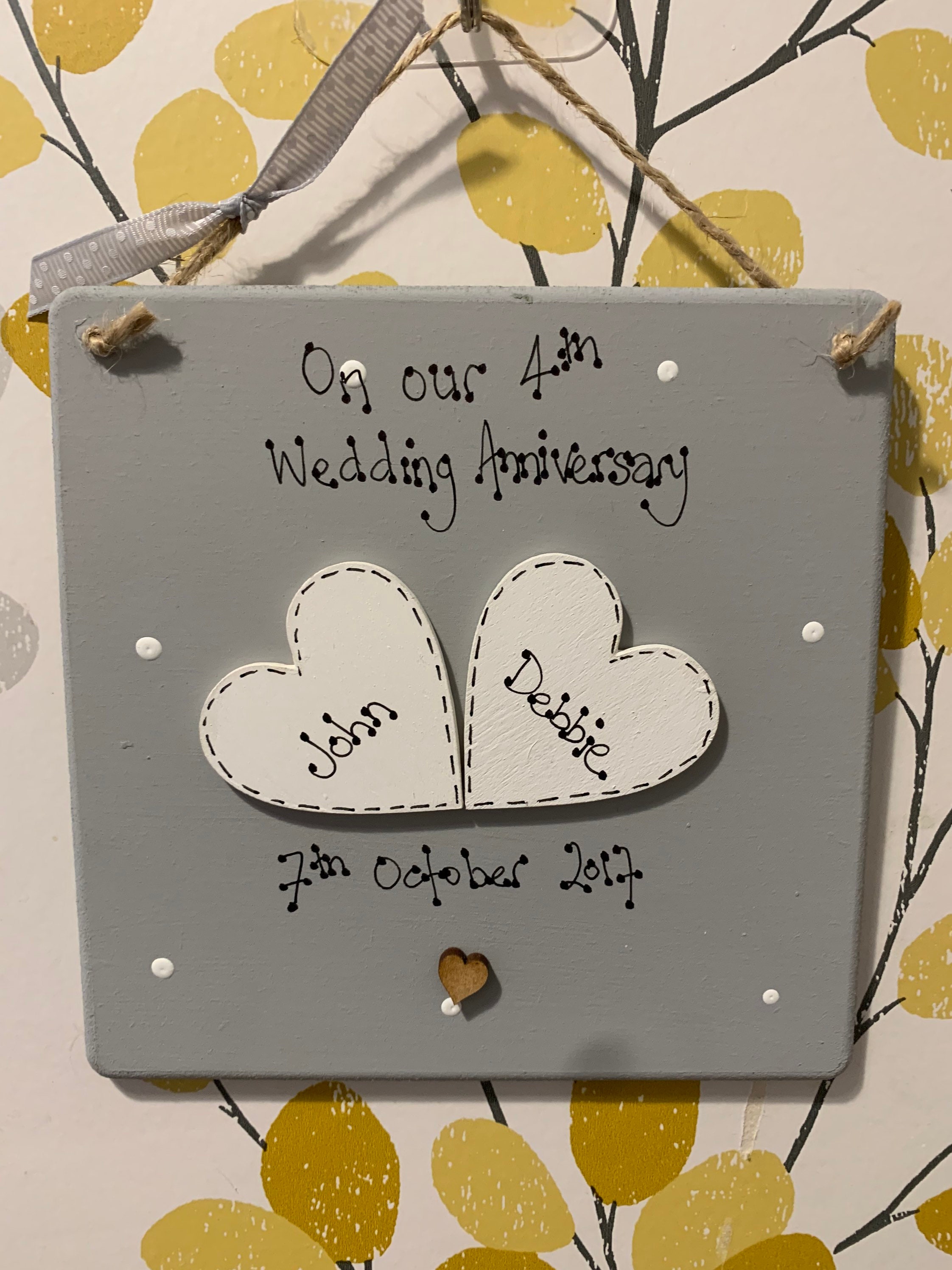 Personalised Wedding Anniversary Gift