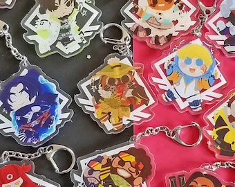 Apex Legends 2.5 inch Acrylic Charms Bloodhound Mirage Wraith