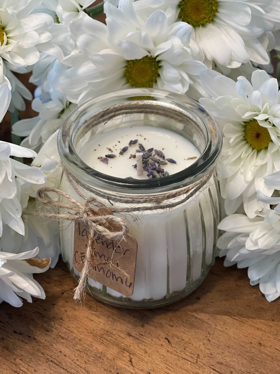 Lavender Chamomile Candle Handpoured with 100 Organic Soy Etsy