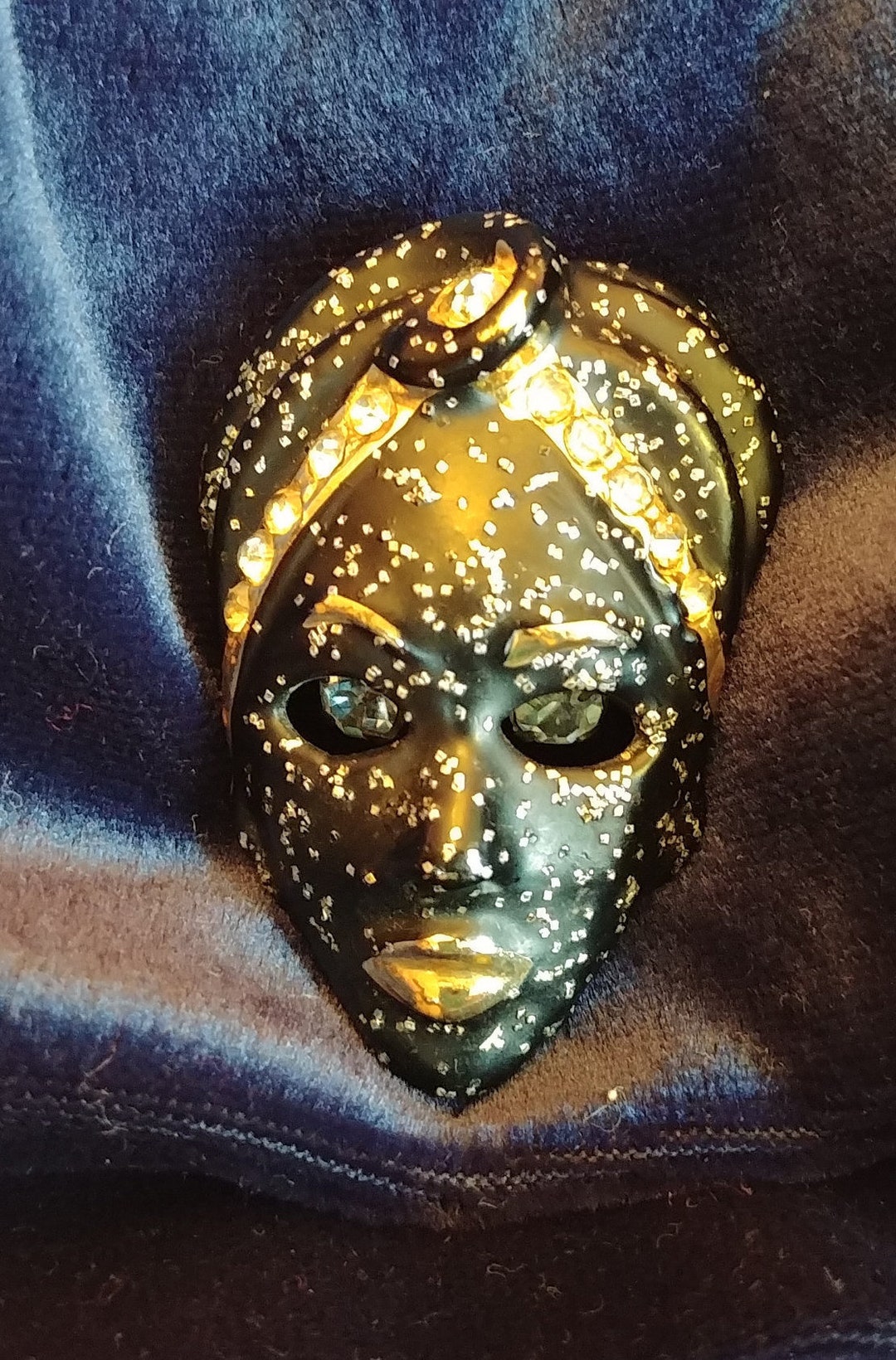 Beautiful, 1940s/50s, Blackmoorstyle Genie Brooch RARE Etsy