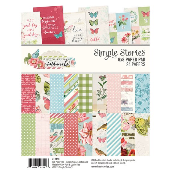 Simple Stories Simple Vintage Botanicals 4x6 Stickers