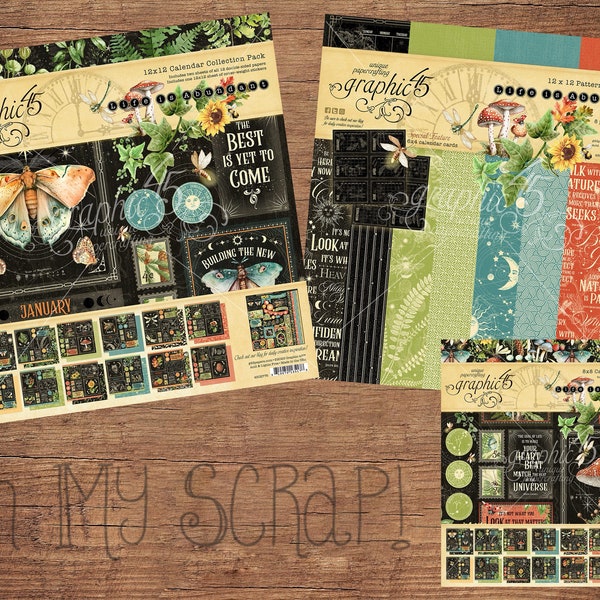 Graphic 45 Collection Pack 12x12 - Sunshine On My Mind - Carta Scrapbooking, 16 Fogli Fronte/Retro, Tema Estate