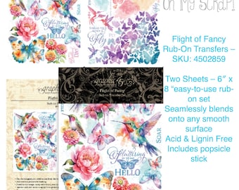 Graphic 45 - Flight of Fancy Rub-ons