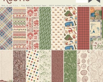 Authentique - RUSTIC 12x12 Paper Pad and Stickers