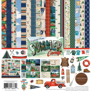 Carta Bella - Summer Camp 12x12 Collection Kit (Camping, Outdoors, Vacation)