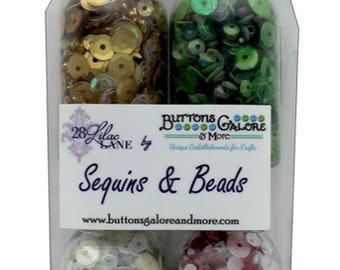 28 Lilac Lane Sequins, Embellishment 4 Pack