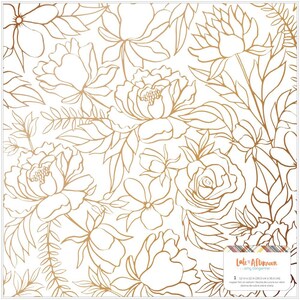 Amy Tangerine - Late Afternoon 12x12 Copper Foiled Vellum