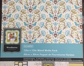 Colorbox Woodhaven Mixed Media Scrapbook Paper Pack (Family, Heritage, Genealogy)