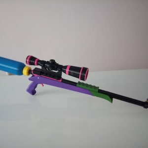 Splat Charger from Splatoon 2 3D printed Firefin with scope