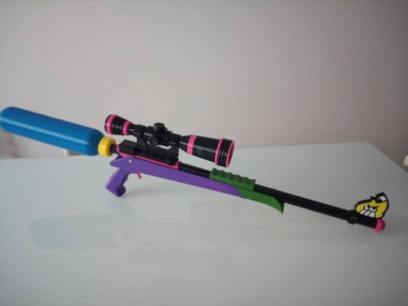 Splat Charger from Splatoon 2 3D printed Firefin with scope