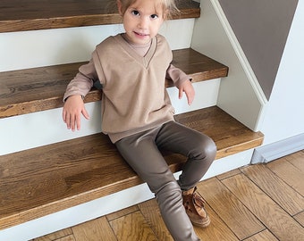 Kids leather look trousers Clearance