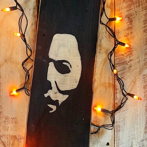 Decorazione horror di Michael Myers, regalo di San Valentino per gli appassionati di horror, regalo di film horror per le migliori amiche, regalo di John Carpenter per Halloween