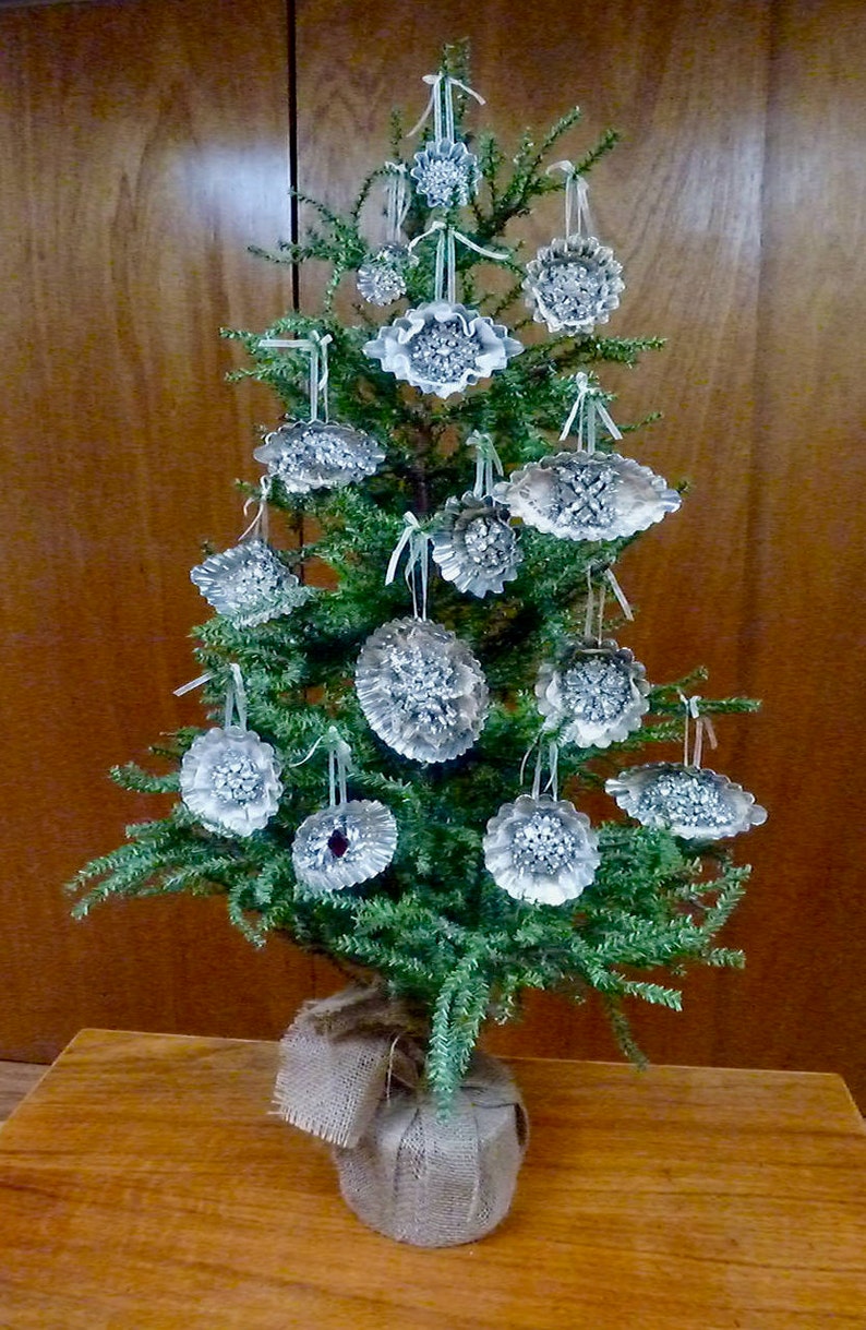 Tart Tin Ornament Handmade Ornament Christmas Tart Tin Etsy