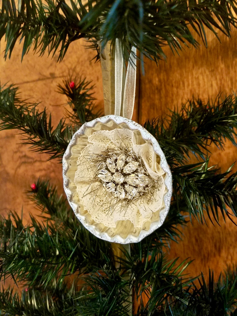 Tart Tin Ornament Handmade Ornament Christmas Tart Tin Etsy