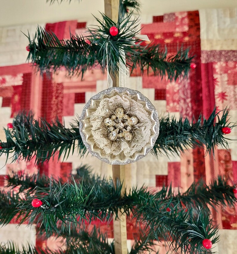 Tart Tin Ornament Handmade Ornament Christmas Tart Tin Etsy