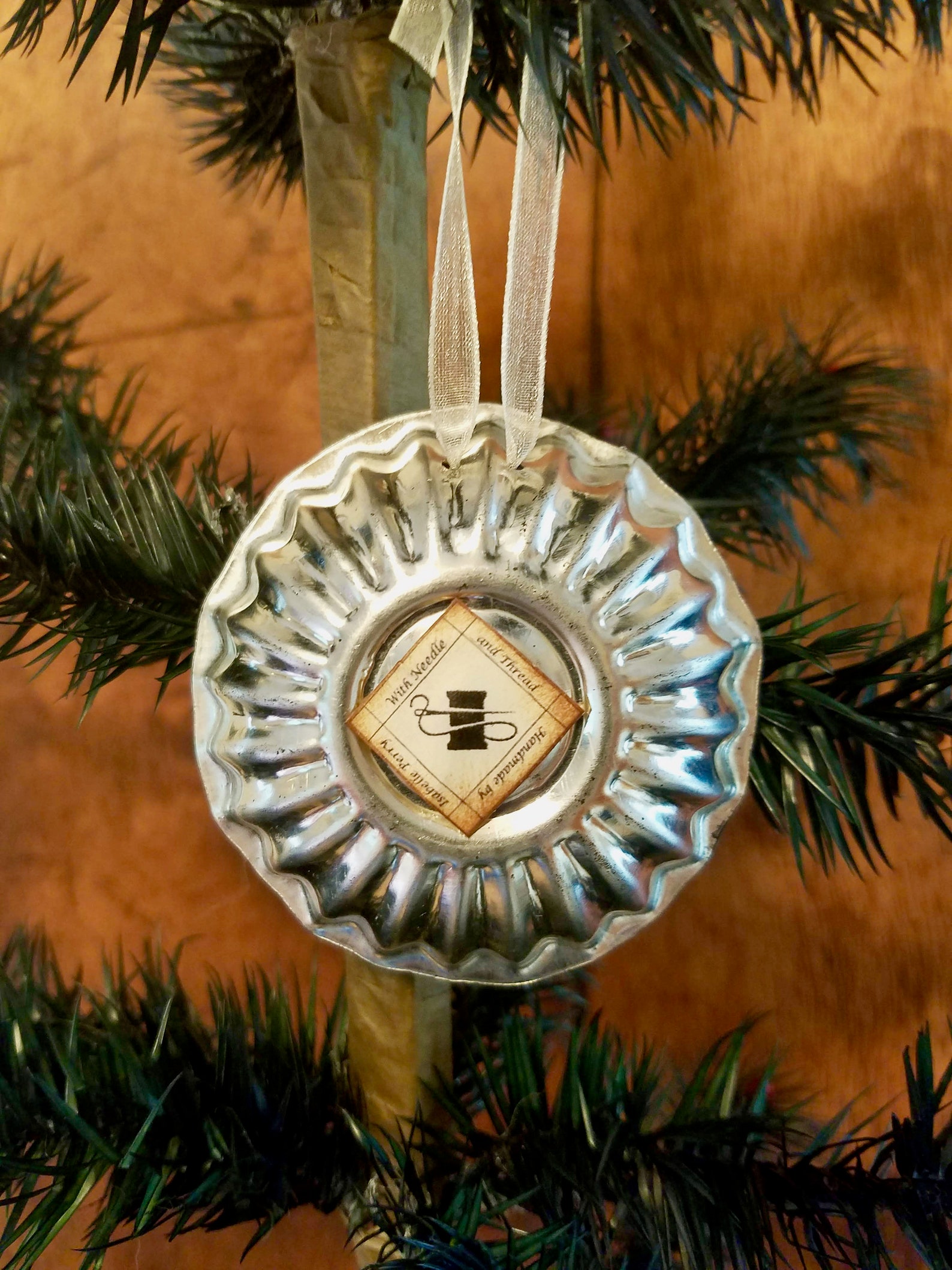 Tart Tin Ornament Handmade Ornament Christmas Tart Tin Etsy