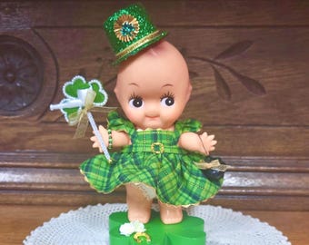 St Patrick's Day Kewpie Doll, Irish Decor