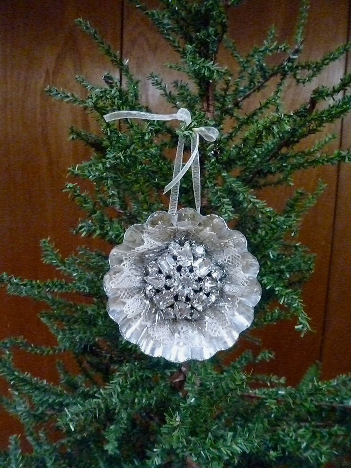 Tart Tin Ornament Handmade Ornament Christmas Tart Tin Etsy