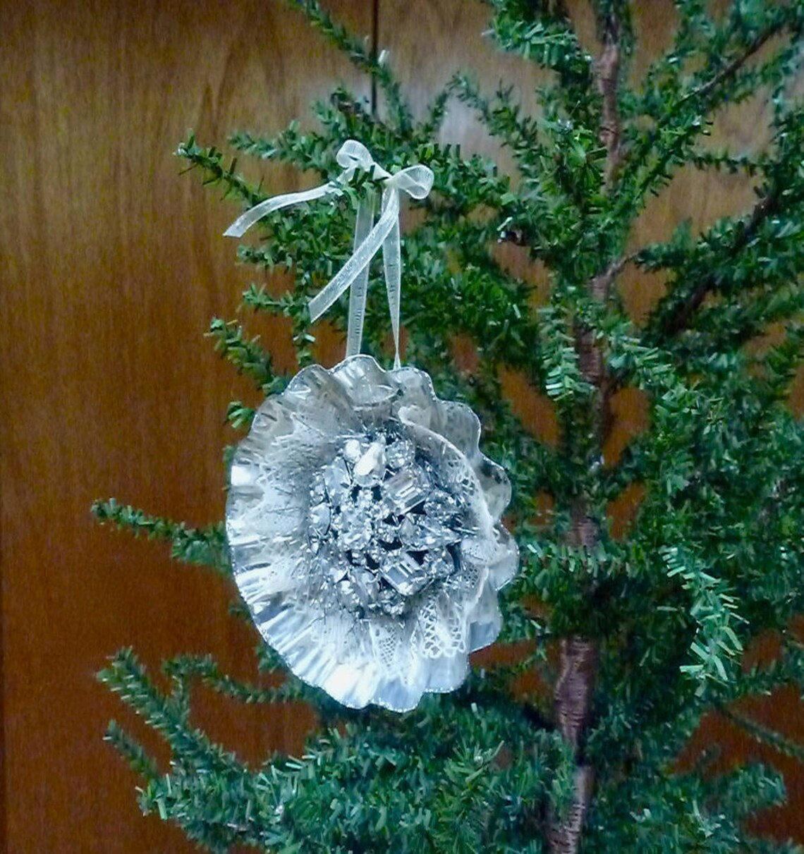 Tart Tin Ornament Handmade Ornament Christmas Tart Tin Etsy