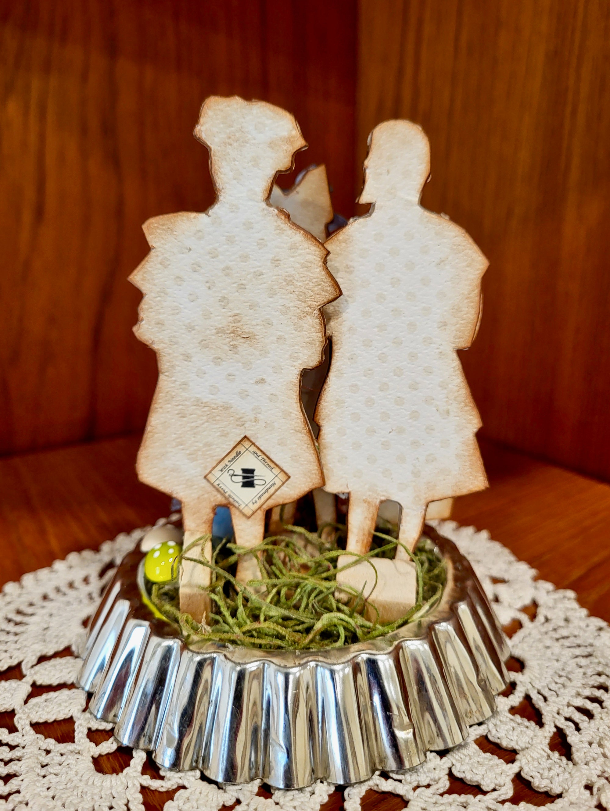 Handmade Easter Scene Easter Paper Doll Tart Tin Decoration - Etsy