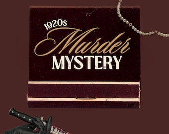 1920s Murder Mystery Party Game • 16-40 Guests • Speakeasy Roaring 20s • Printable Download