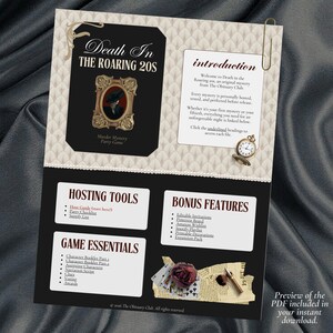 1920s Murder Mystery Party • 16-40 Guests • Speakeasy Roaring 20s • Printable Download for Large Groups image 2