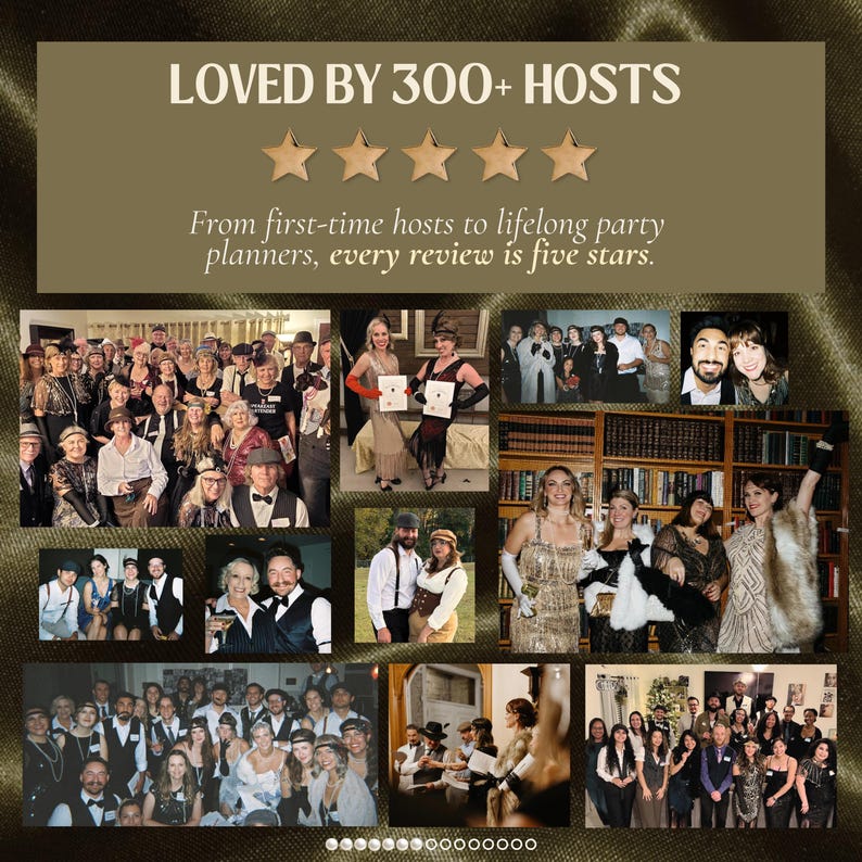 1920s Murder Mystery Party • 16-40 Guests • Speakeasy Roaring 20s • Printable Download for Large Groups image 9