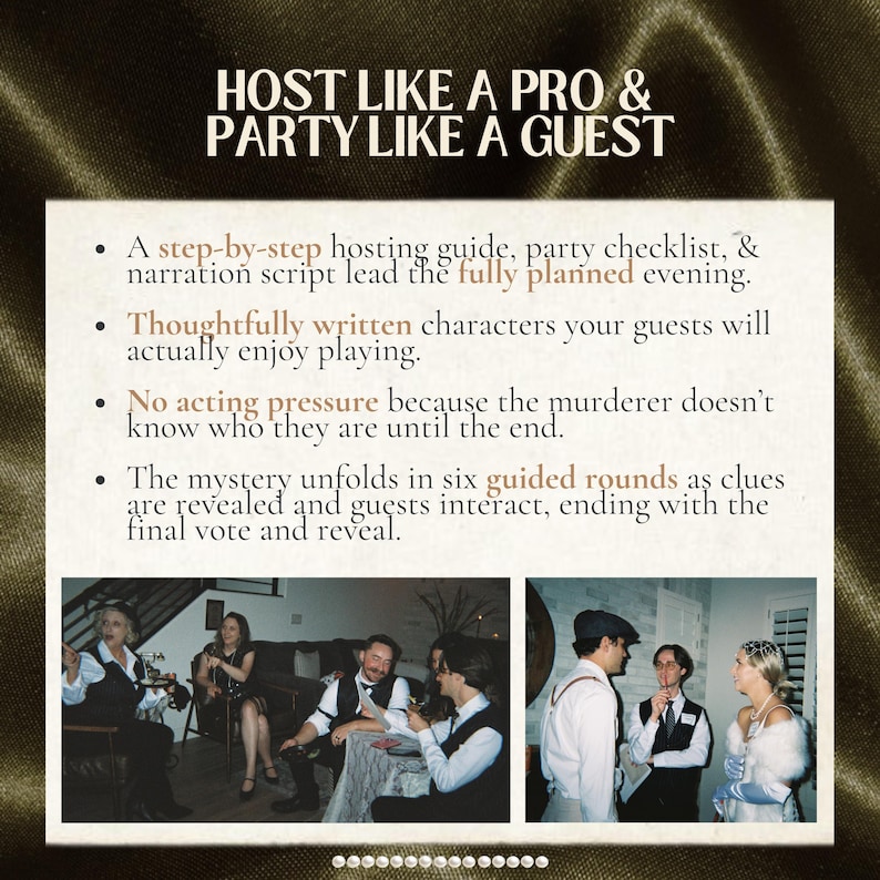 1920s Murder Mystery Party • 16-40 Guests • Speakeasy Roaring 20s • Printable Download for Large Groups image 17