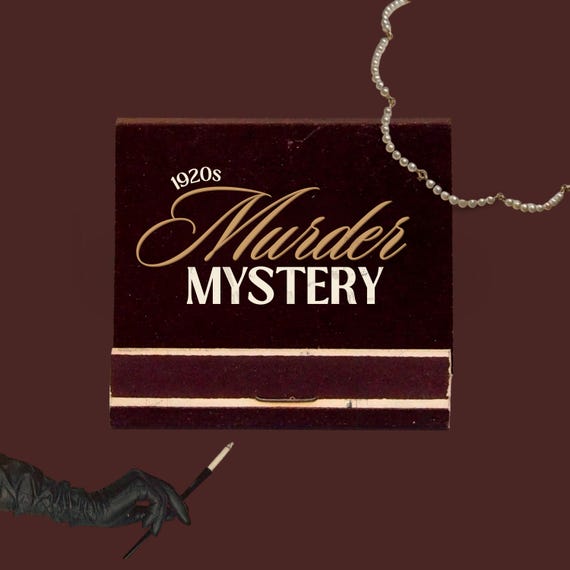 1920s Murder Mystery Party • 16-40 Guests • Speakeasy Roaring 20s • Printable Download for Large Groups