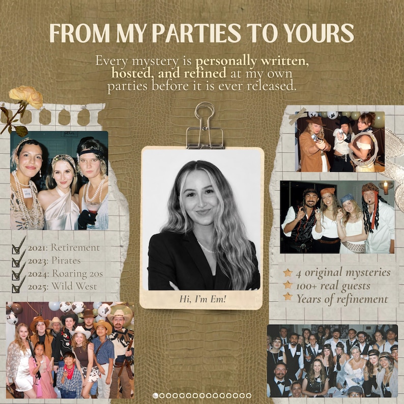 1920s Murder Mystery Party • 16-40 Guests • Speakeasy Roaring 20s • Printable Download for Large Groups image 3
