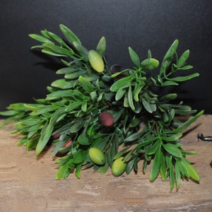Home accessories, olive branch, home decoration, artificial olive branch, 8 olives