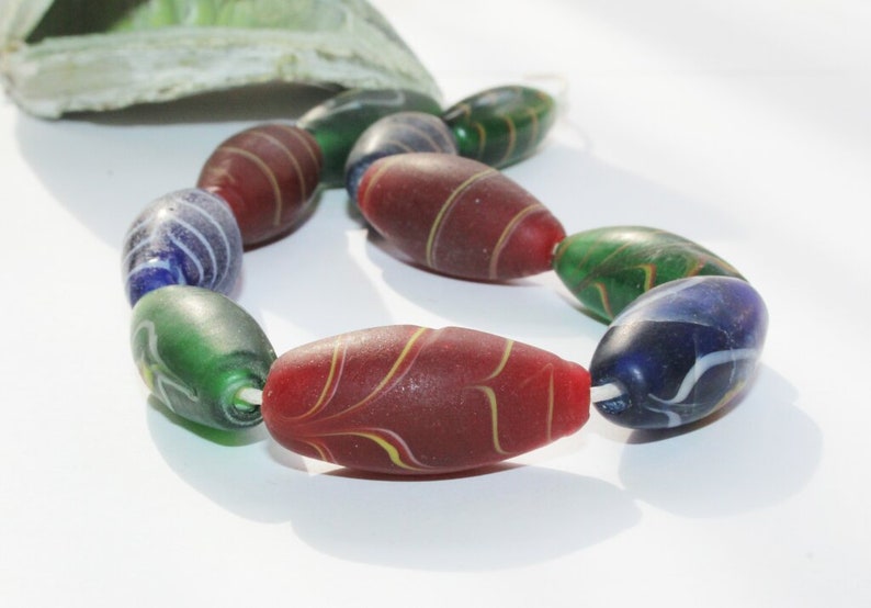 handmade Handmade java beads featherbeads colorful beads 10 pieces
